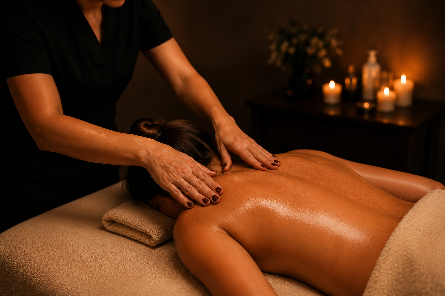 Massage du dos aux Soins de Camargue à Triel-sur-Seine