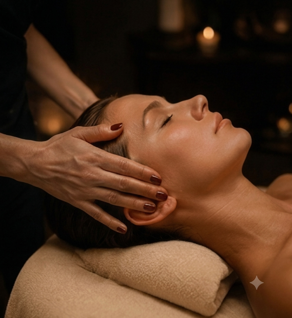 Massage tête et nuque aux Soins de Camargue à Triel-sur-Seine