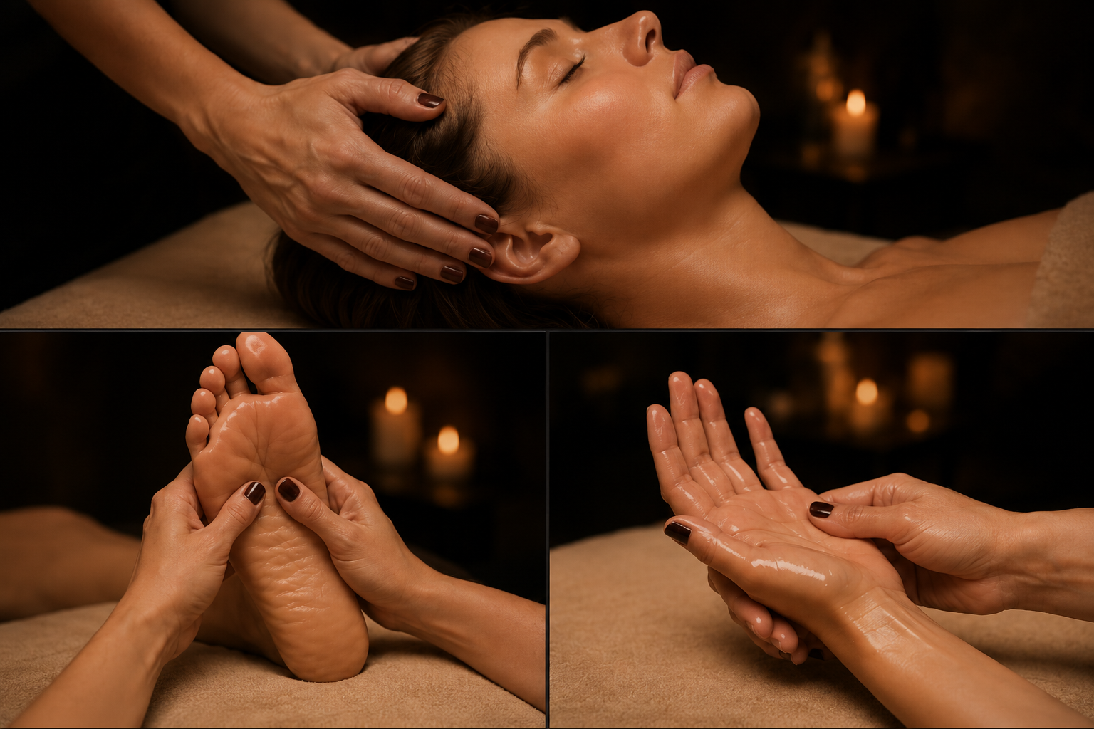 Rituel Sérénité, massage des pieds, des mains et de la tête, aux Soins de Camargue à Triel-sur-Seine
