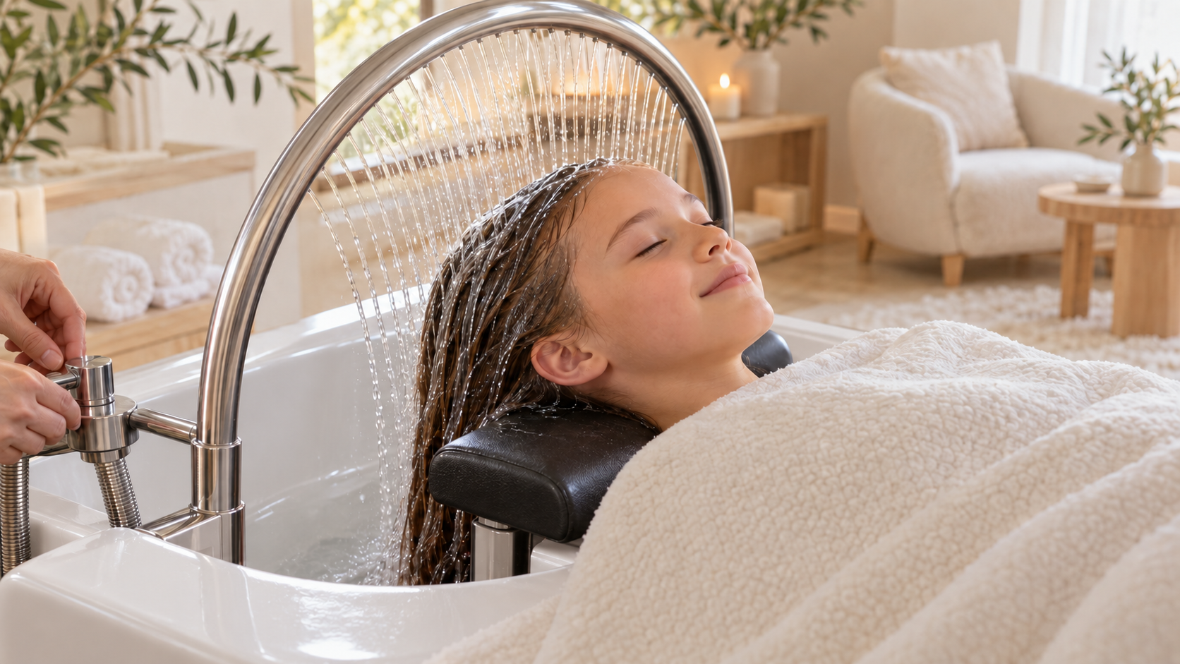Head Spa pour enfant aux Soins de Camargue à Triel-sur-Seine